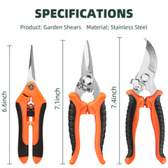Close-up view of EWPJDK Garden Shears safety locking mechanism