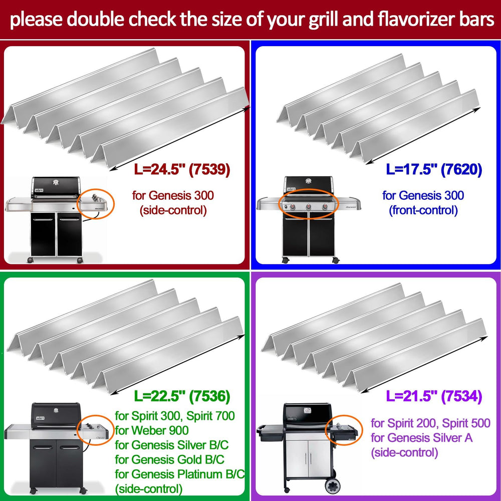 Close-up view of GasSaf stainless steel flavorizer bar