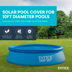 Close-up view of Intex Solar Pool Cover air bubbles