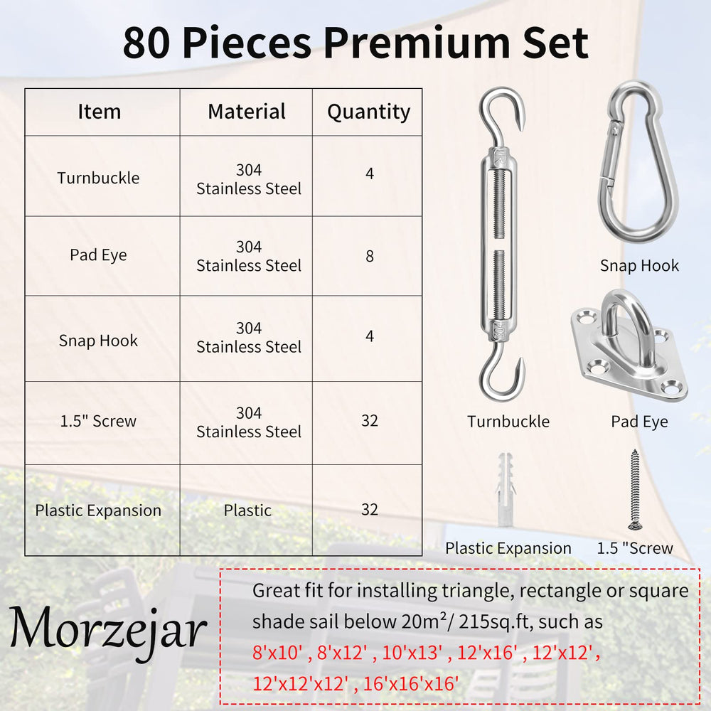 Close-up view of Morzejar adjustable turnbuckle