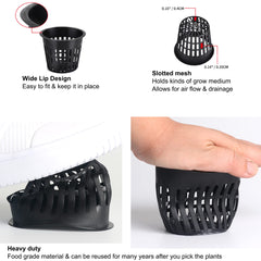 Close-up view of ORIMERC net cup with slotted mesh design