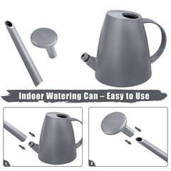 Close-up view of Qilebi watering can handle