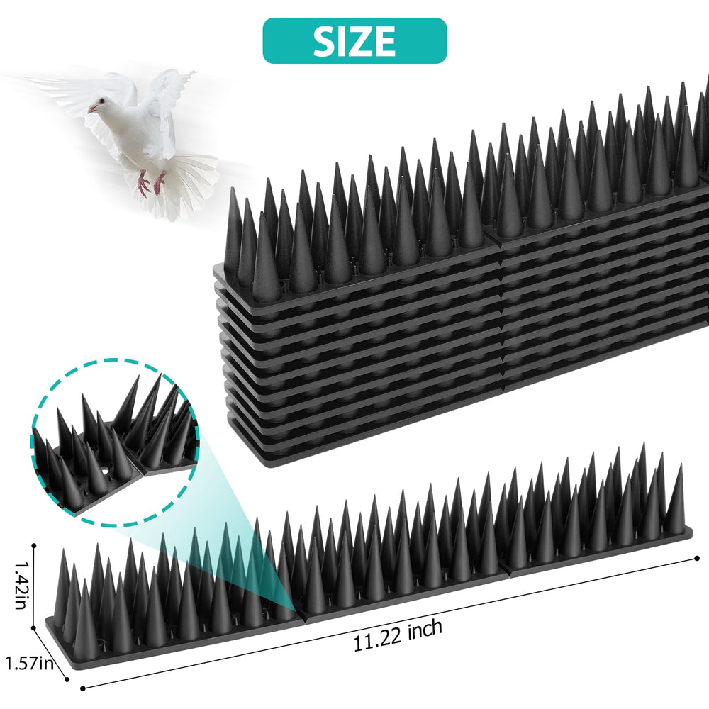 Close-up view of the adjustable sections of PestFlee Bird Spikes