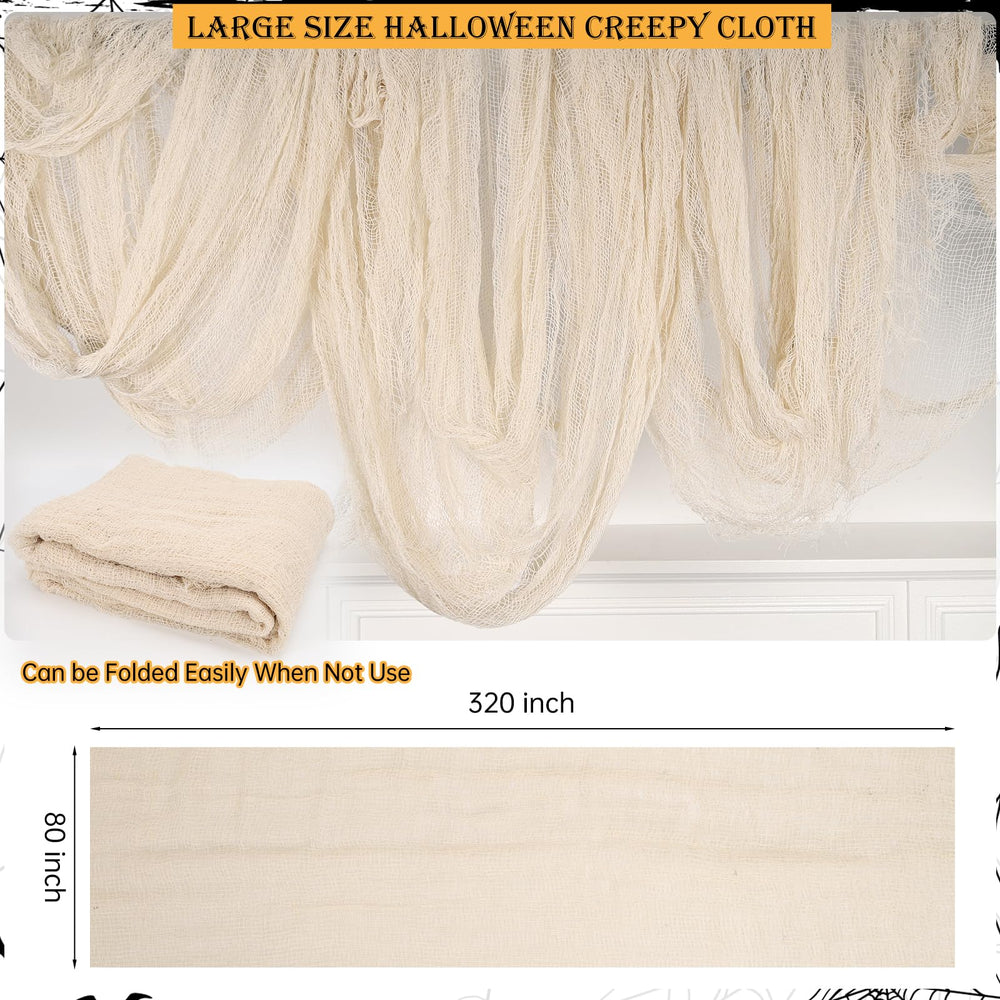Close-up view of ZYP Halloween Creepy Cloth showcasing the texture