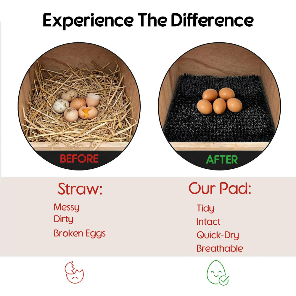 CLUCKHUB nesting pads texture providing secure grip