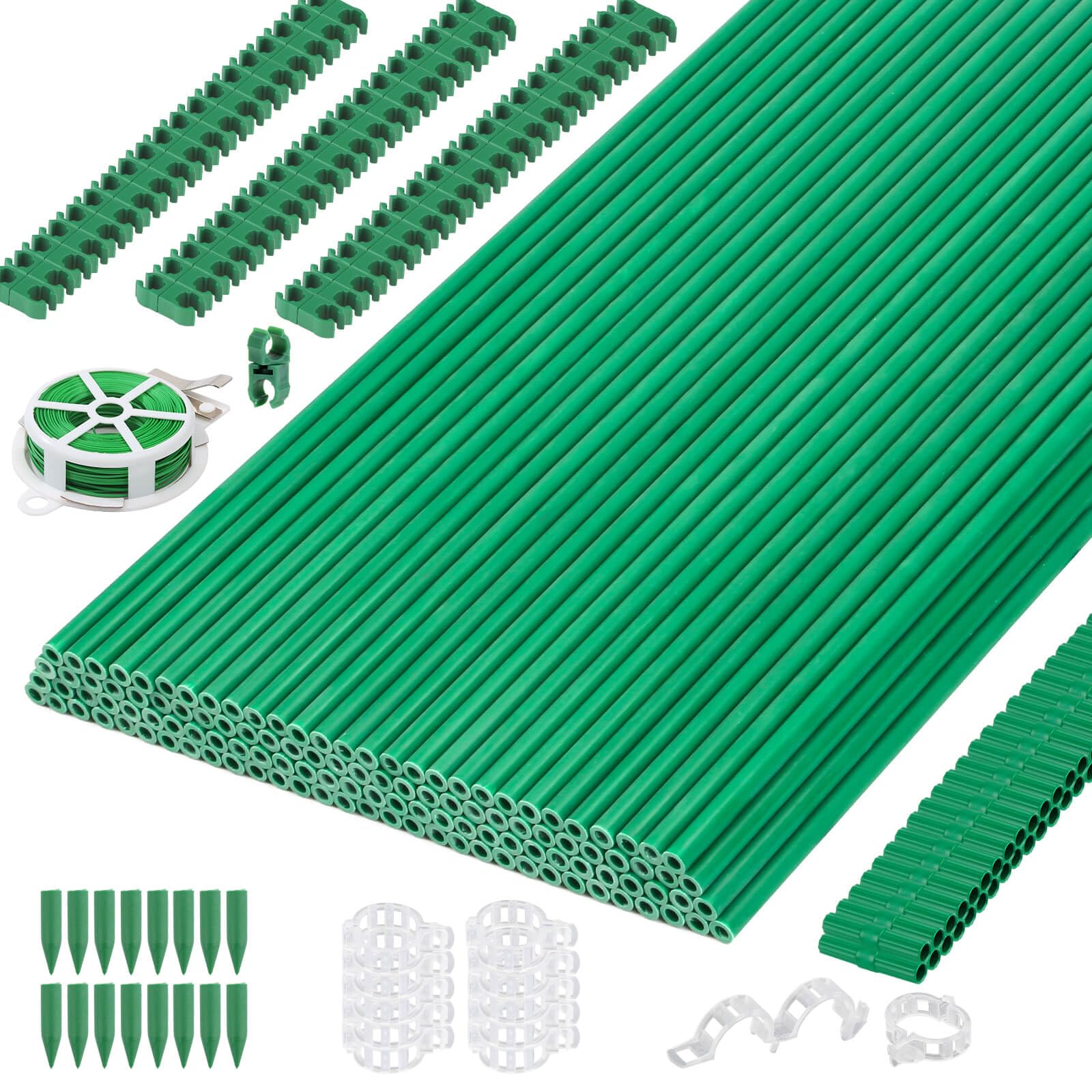 Cludoo 393PCS Garden Stakes Set contents overview