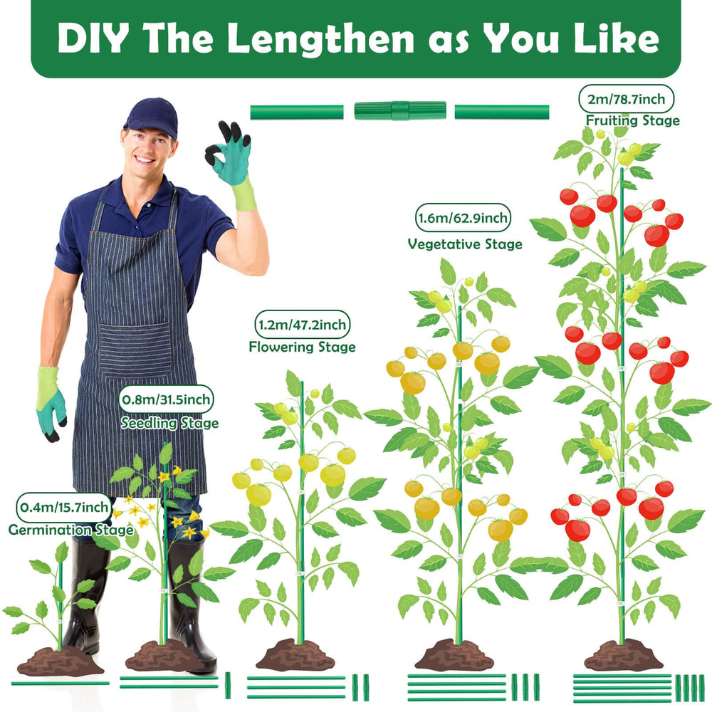 Cludoo garden gloves included in the stakes set