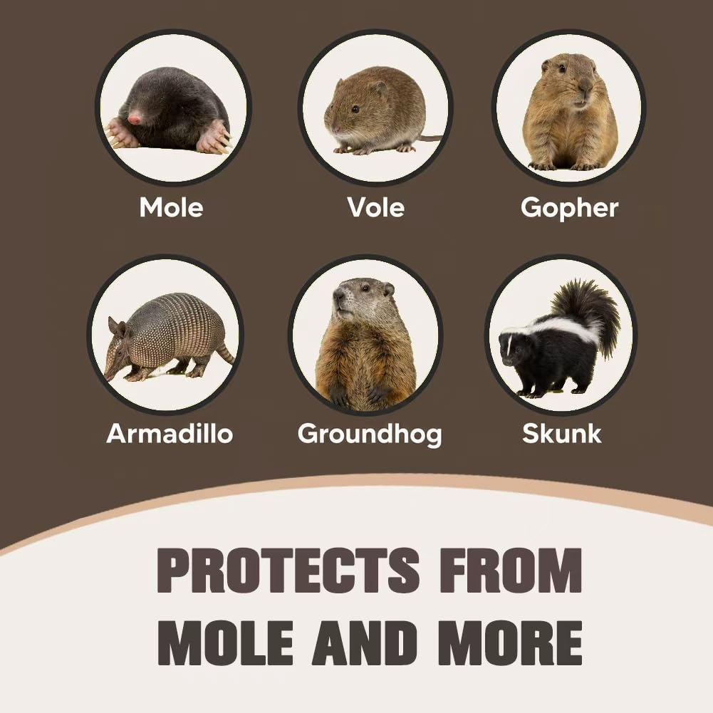 CLVDOFSS Mole Repellent packaging with natural ingredients