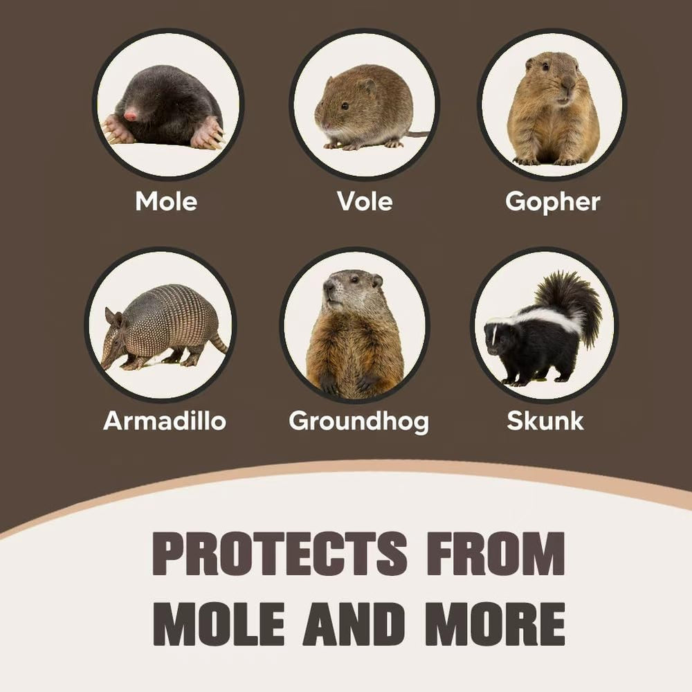 CLVDOFSS Mole Repellent packaging with natural ingredients