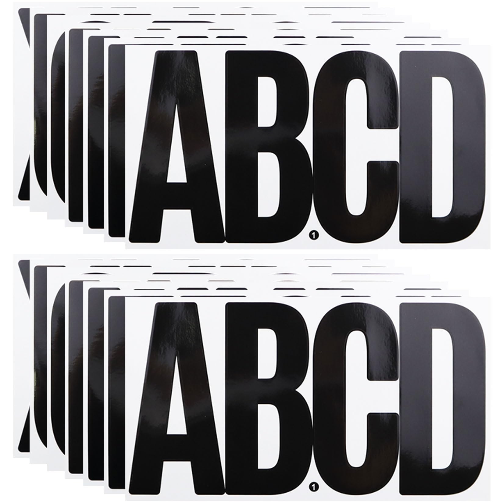 CMBBZZY 6 Inch Large Letters Sticker pack with 14 sheets