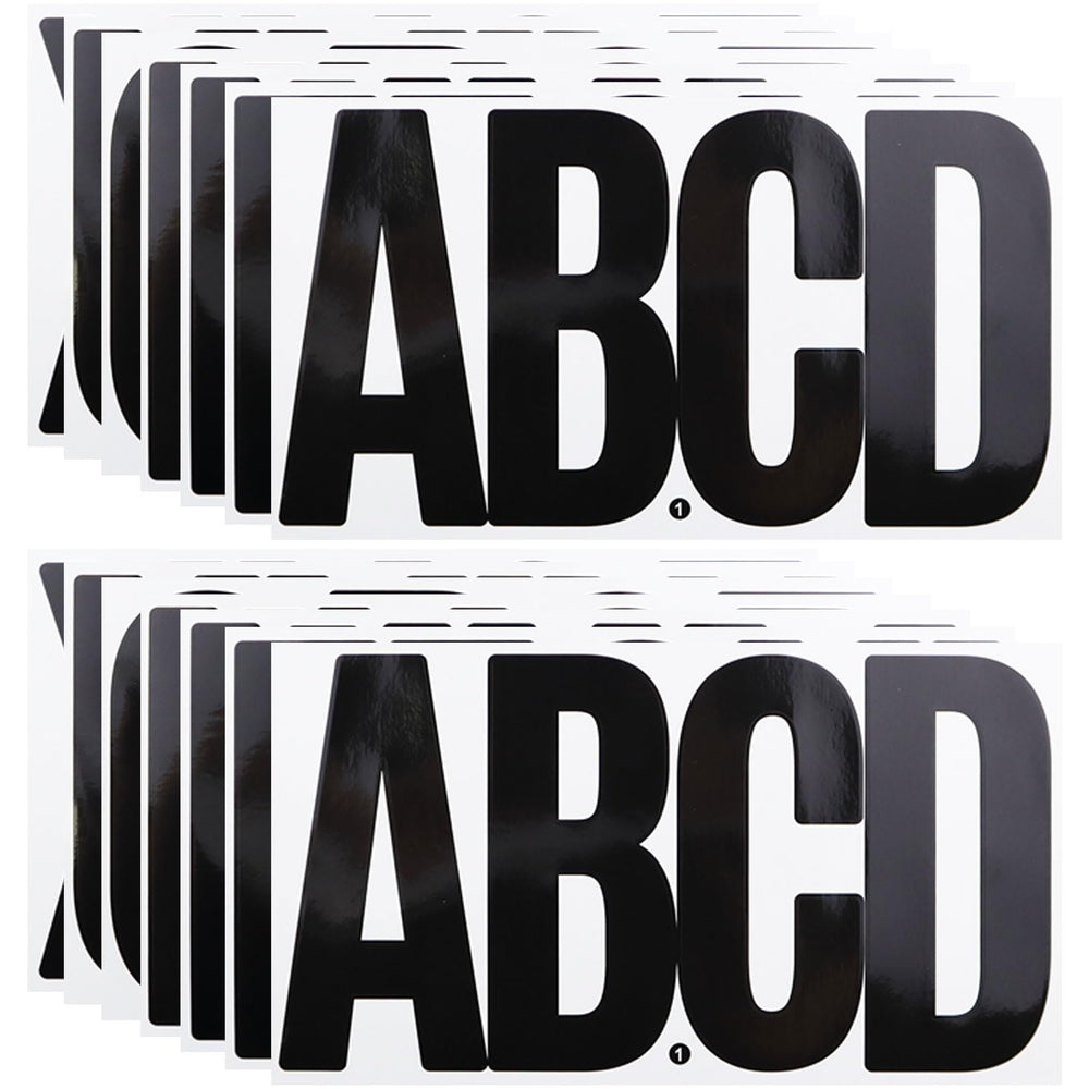 CMBBZZY 6 Inch Large Letters Sticker pack with 14 sheets