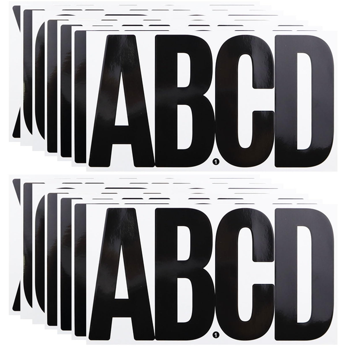 CMBBZZY 6 Inch Large Letters Sticker pack with 14 sheets