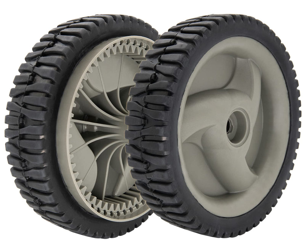 CMOOD 8 inch front drive lawn mower wheel front view