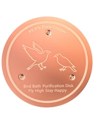 CNARIO Copper Bird Bath Disk 10cm front view