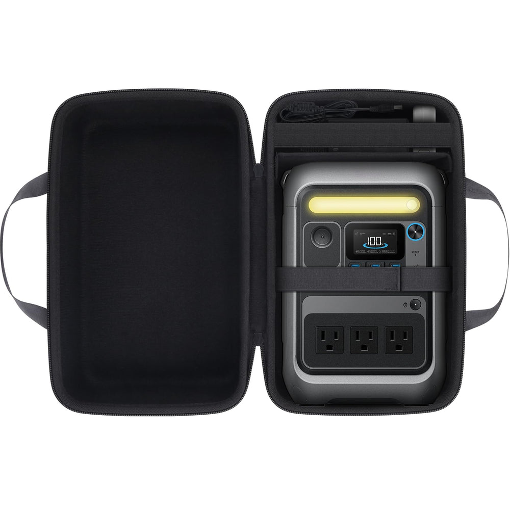 co2CREA hard travel case for Anker SOLIX C300, front view