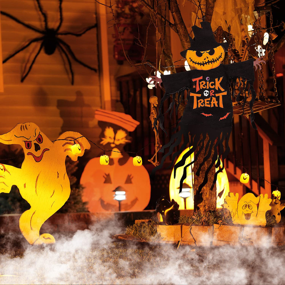 COCHIE Halloween garden flag laid flat for display