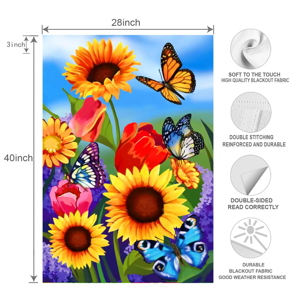 COCJCJ Large Garden Flag fluttering in the wind
