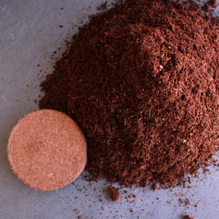 Coco Coir Block being hydrated with water
