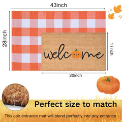 Coco coir welcome mat from Fallovea with strong PVC backing
