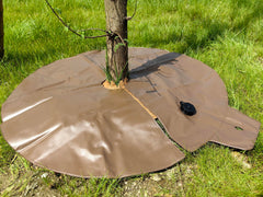 Coconut Fiber Mulch Mat for tree watering set