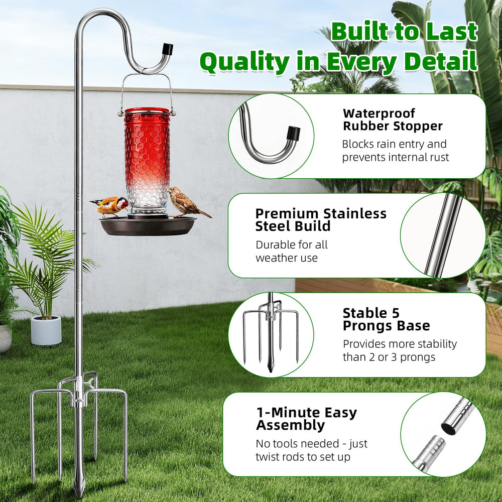 COCONUT shepherd's hook adjusting height
