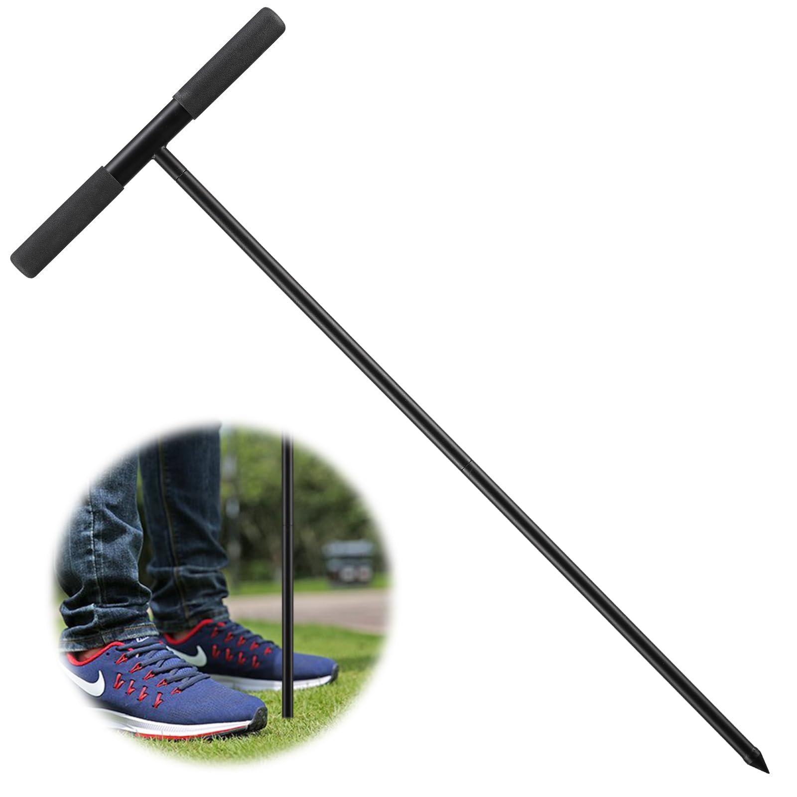 COCONUT Soil Probe Rod 48 Inch, metal design front view