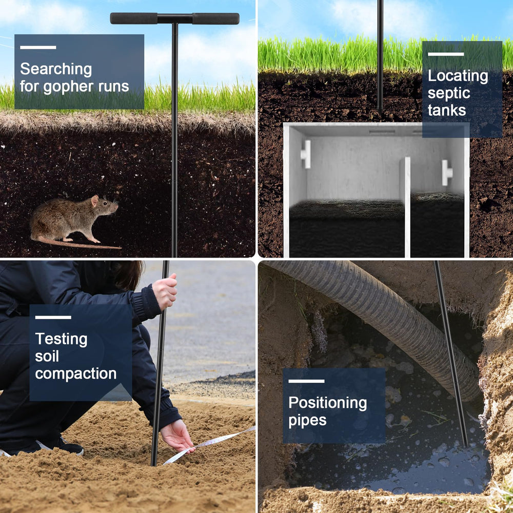 COCONUT Soil Probe Rod alongside gardening tools