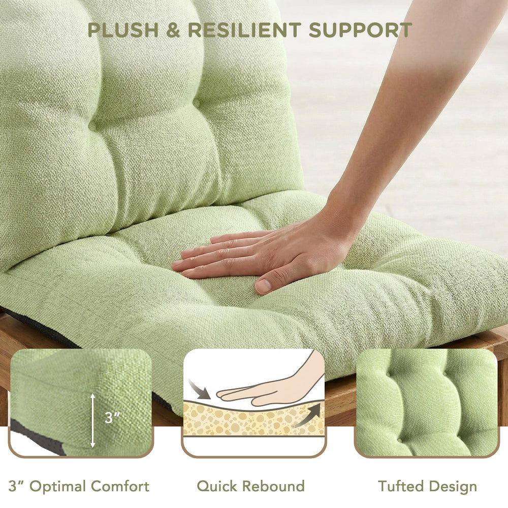 Codi Rocking Chair Cushion with buckle ties for secure fit