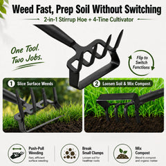 cogardenshower garden hoe adjustable handle close-up