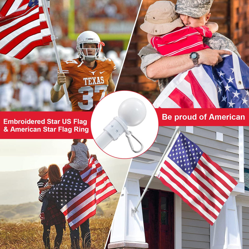 cogardenshower House Flag Pole Kit displayed outdoors