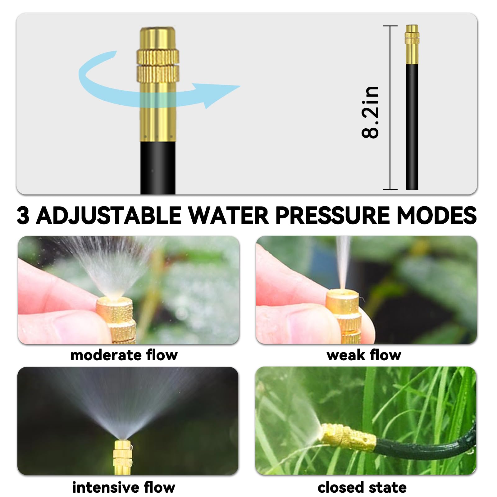Cokacot adjustable water pressure settings displayed
