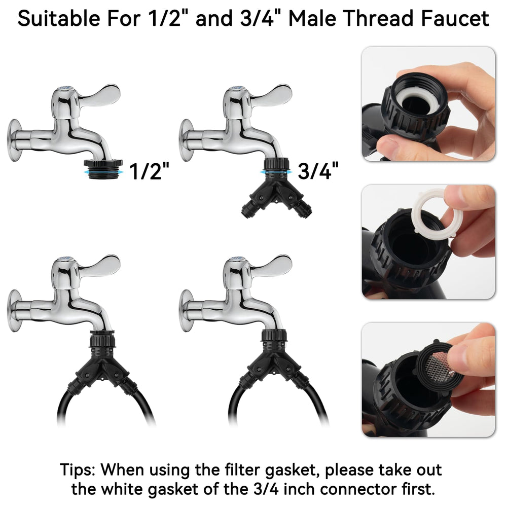 Cokacot irrigation tubing with T-joints