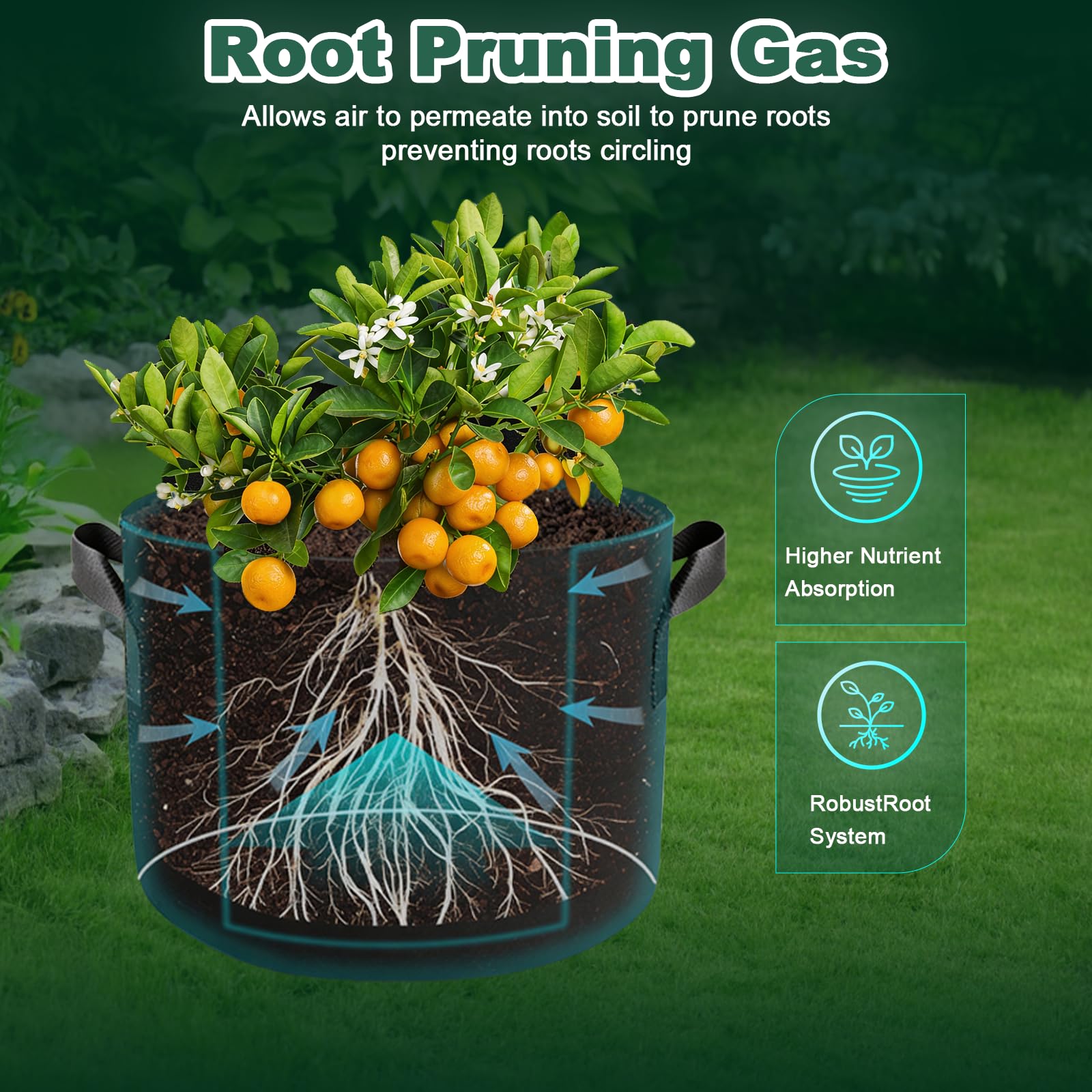 COKIELE 7 Gallon Grow Bag with potatoes