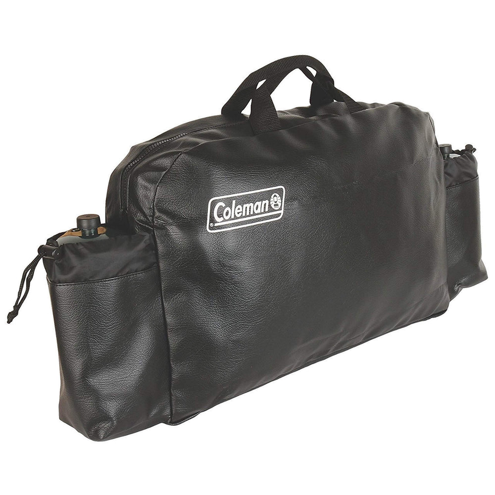 Coleman Stove Carry Case black front view with handle