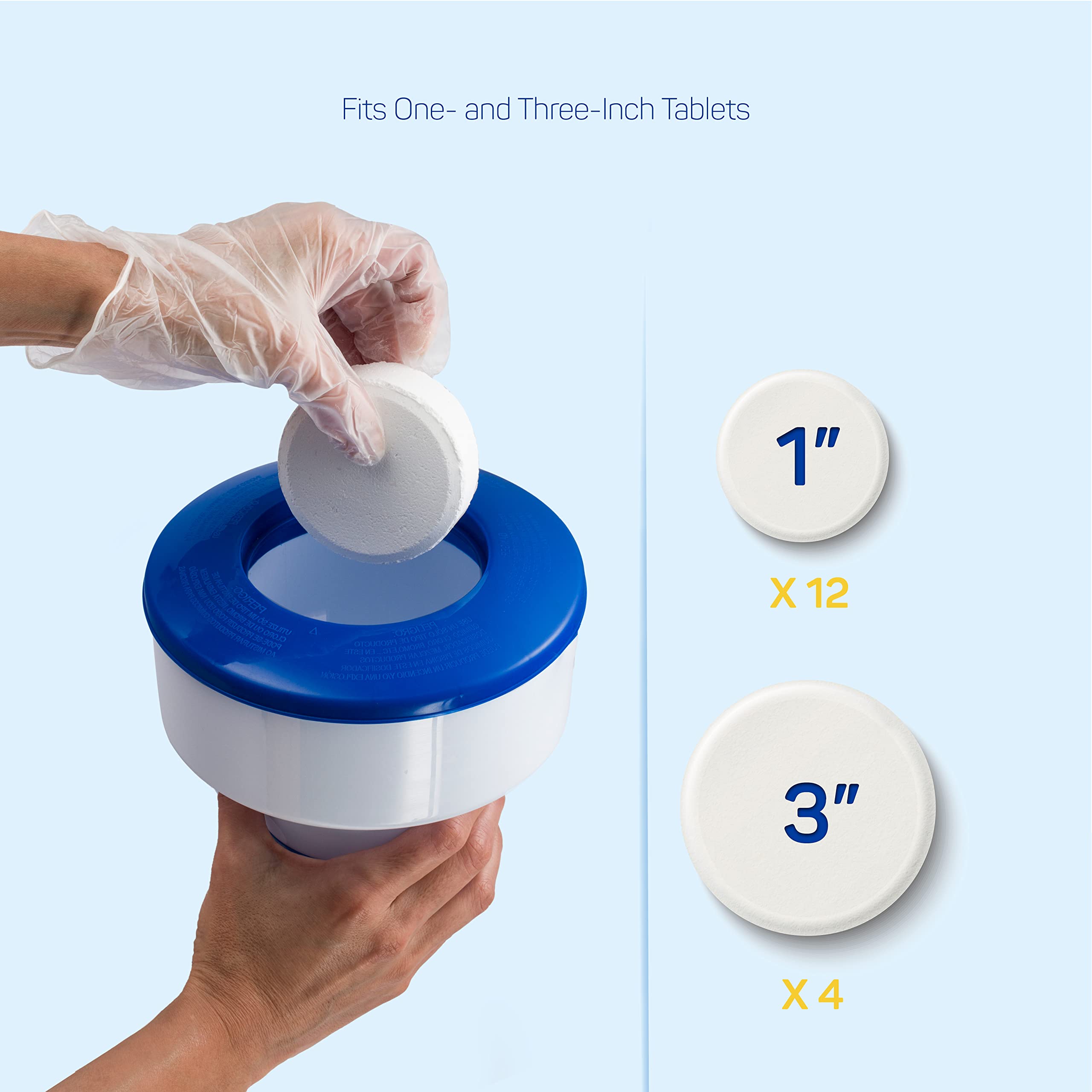 Collapsible design of SEWANTA Floating Chlorine Dispenser for easy storage