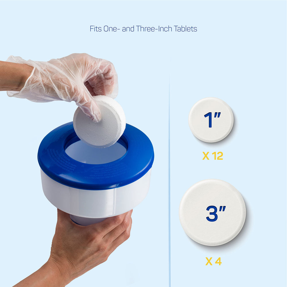 Collapsible design of SEWANTA Floating Chlorine Dispenser for easy storage