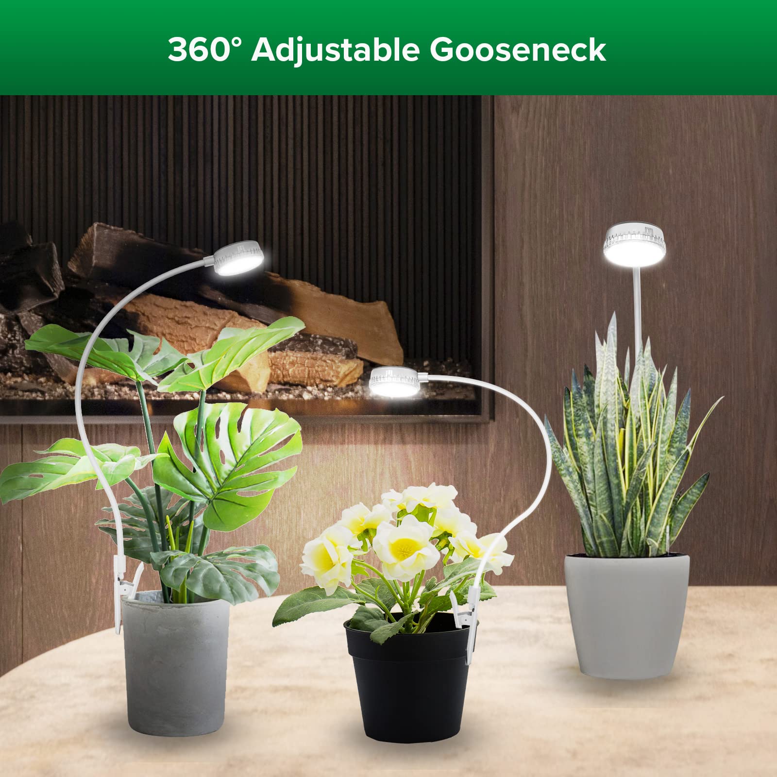 Color box packaging of SANSI Grow Light 2-Pack