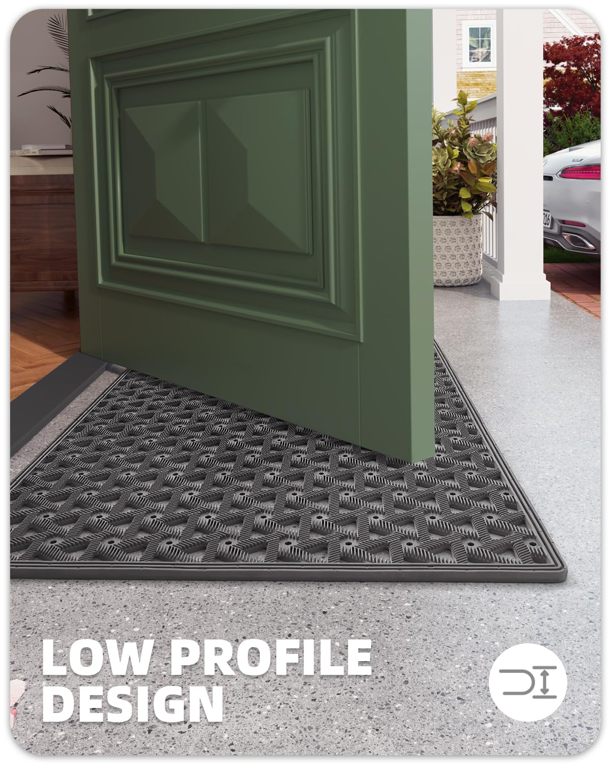 Color&Geometry Door Mat in high-traffic area