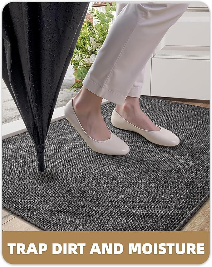 Color&Geometry Door Mat showing dirt trapping feature