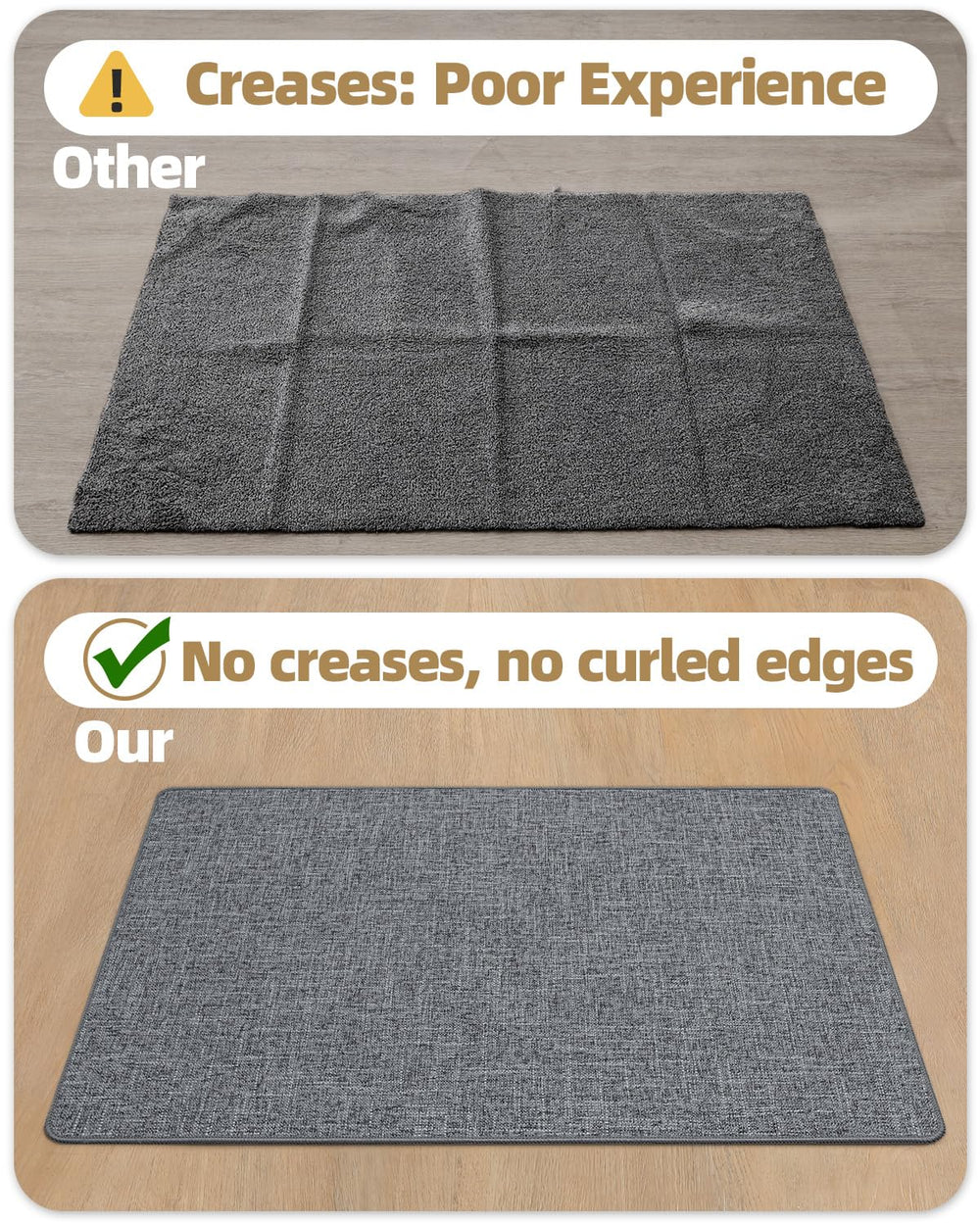 Color&Geometry door mat showing dirt trapping fibers