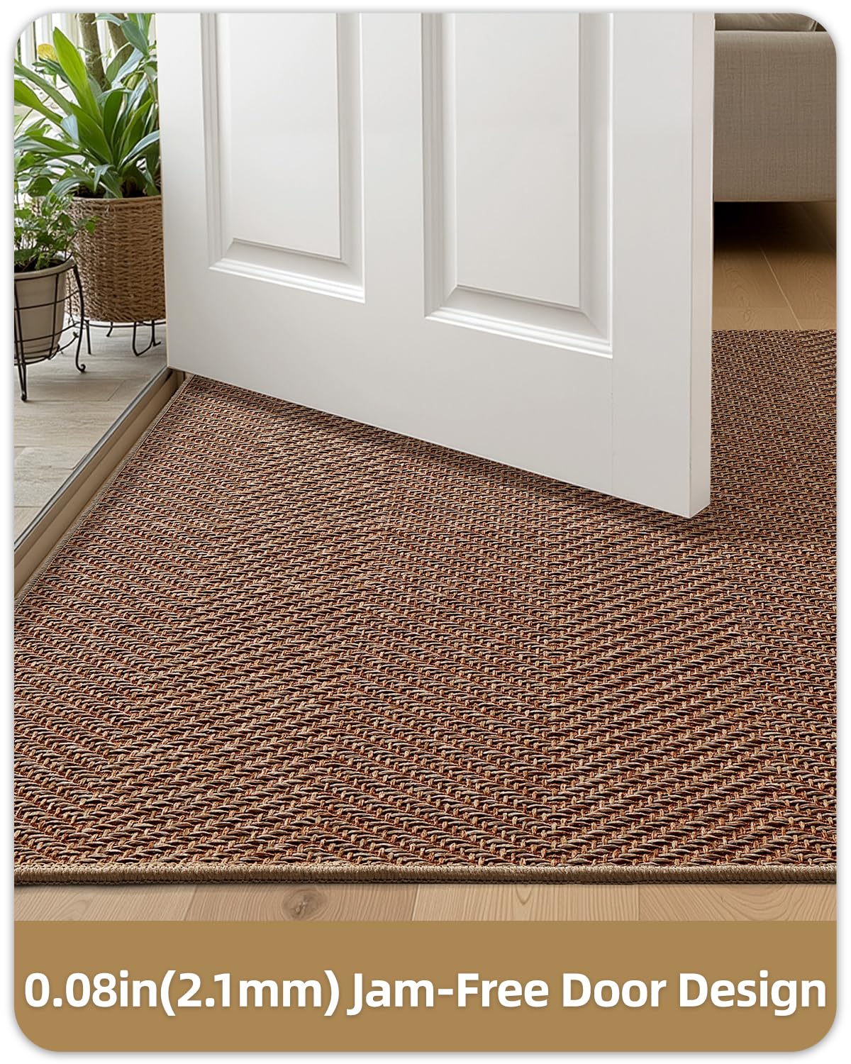 Color&Geometry Indoor Door Mat cleaning instructions under running water