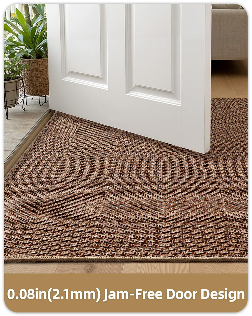 Color&Geometry Indoor Door Mat cleaning instructions under running water