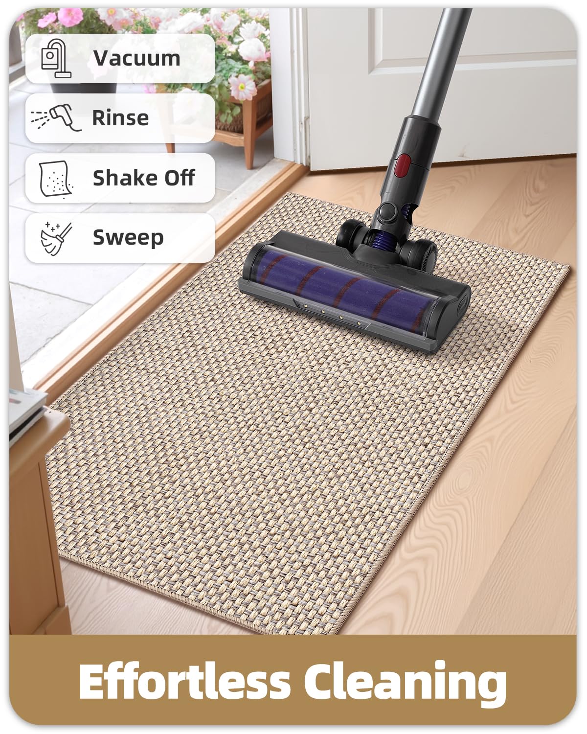 Color&Geometry Indoor Doormat in a modern entryway