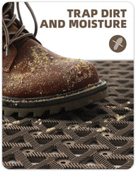 Color&Geometry Outdoor Door Mat with rubber backing