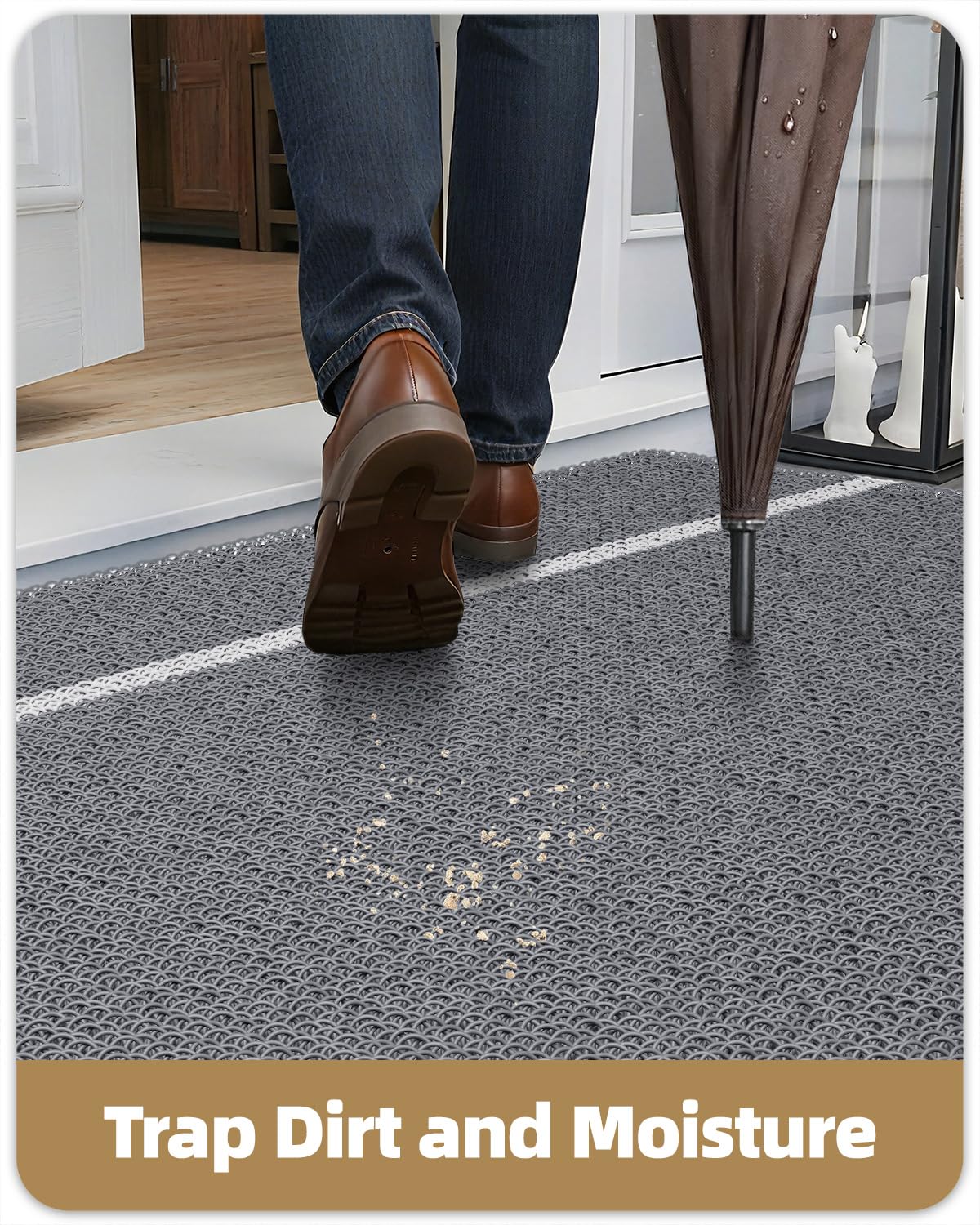 Color&Geometry Outdoor Doormat in a porch setting