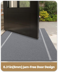 Color&Geometry Outdoor Doormat non-slip rubber backing close-up