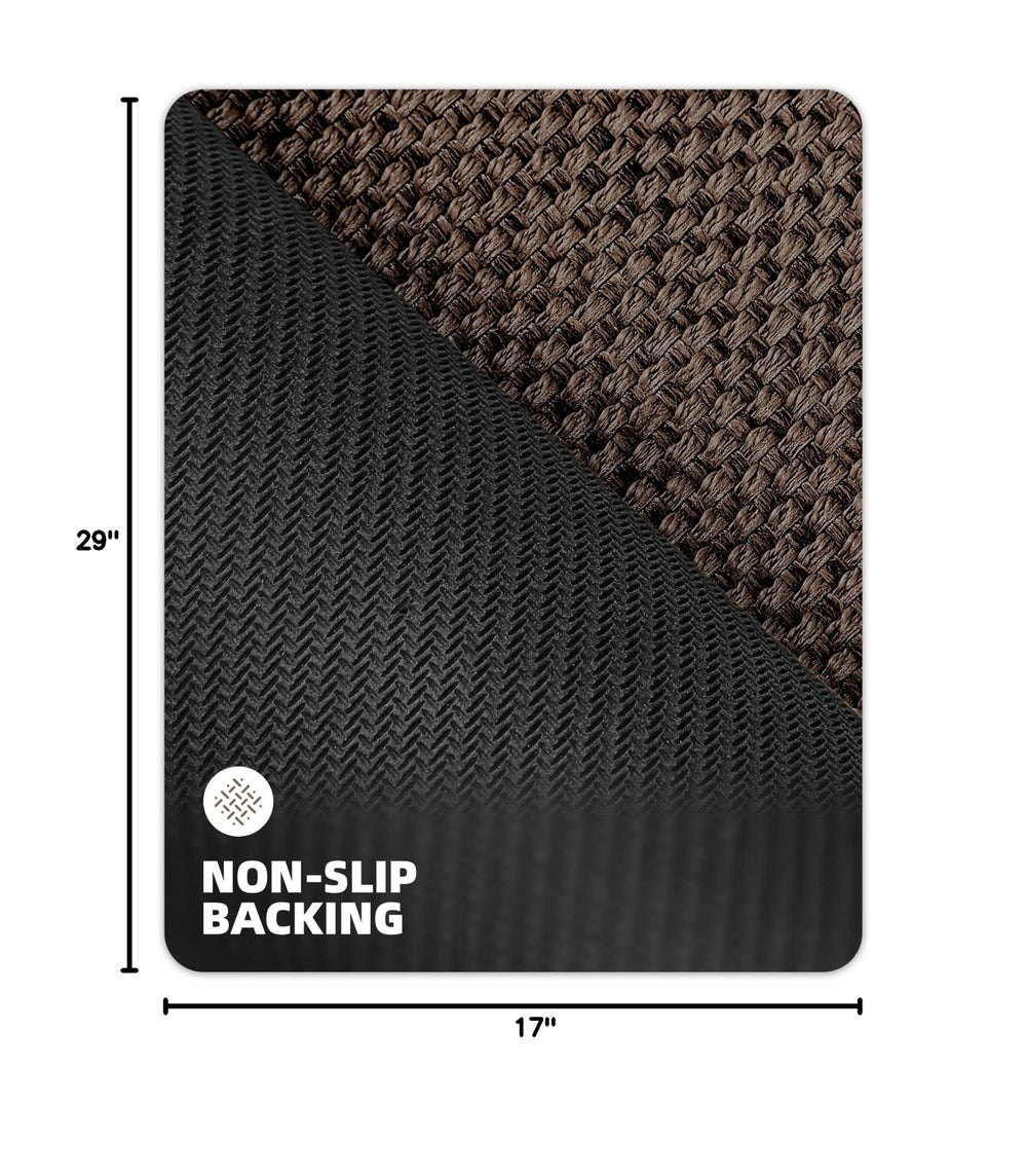 Color&Geometry Ultra-Thin Door Mat Heather Brown side view