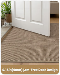 Color&Geometry Ultra-Thin Door Mat showing absorbent fabric