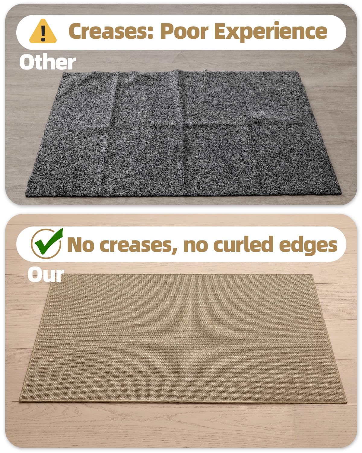 Color&Geometry Ultra-Thin Indoor Door Mat in a modern entryway