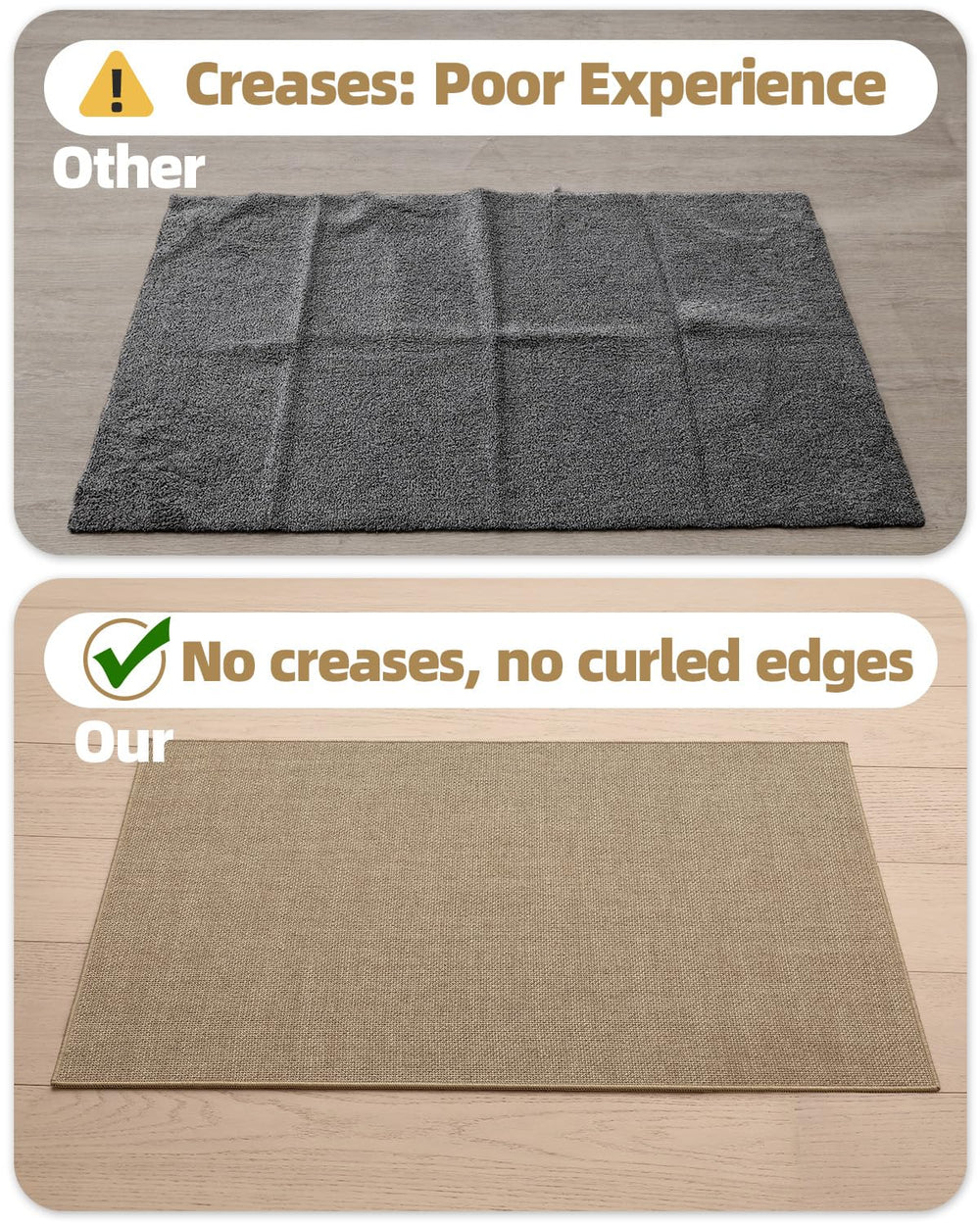 Color&Geometry Ultra-Thin Indoor Door Mat in a modern entryway